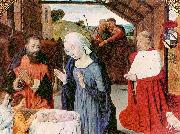 Jean Hey The Nativity of Cardinal Jean Rolin oil on canvas